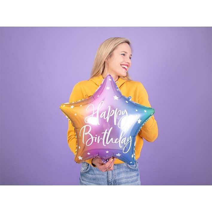 Happy Birthday Star - Regenbogen | Boutique Ballooons