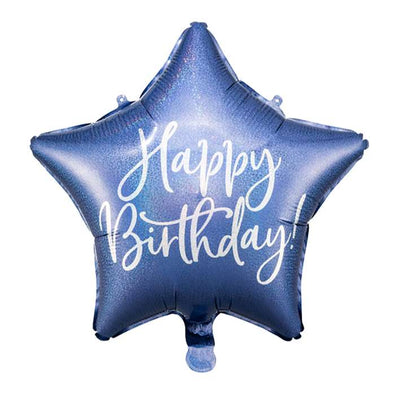 Happy Birthday Star - Navy Blue | Boutique Ballooons