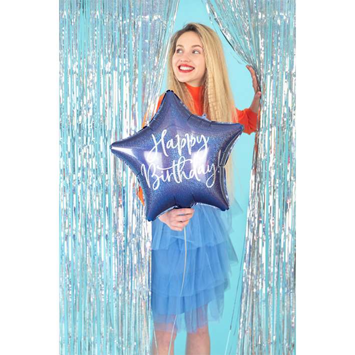 Happy Birthday Star - Navy Blue | Boutique Ballooons
