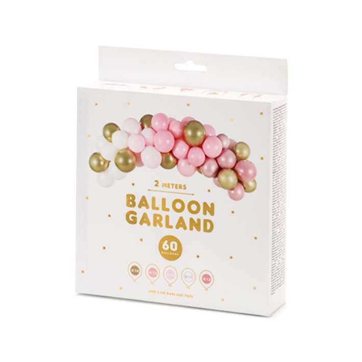 Ballongirlande - Shiny Pink