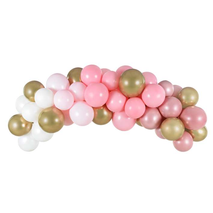 Ballongirlande - Shiny Pink
