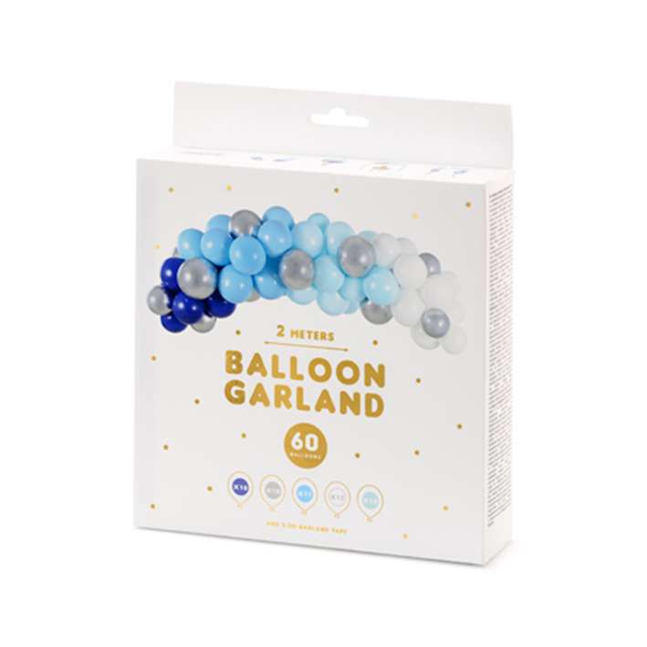 Ballongirlande - Shiny Blue