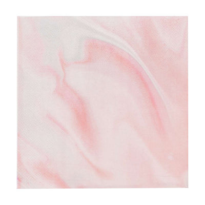 16 Eco Paper Napkins - Marble - Pink