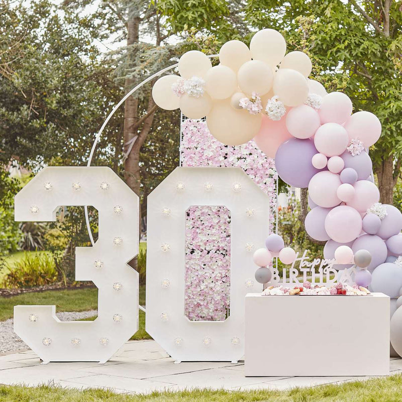 16 Eco Paper Napkins - Marble - Pink | Boutique Ballooons