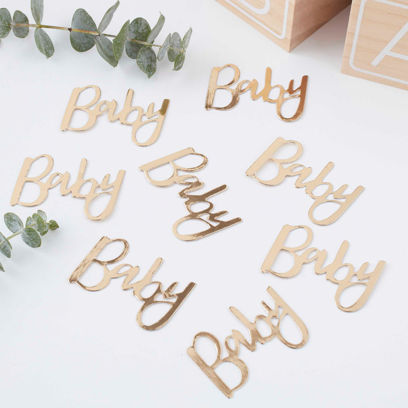 Gold Baby Shower Confetti