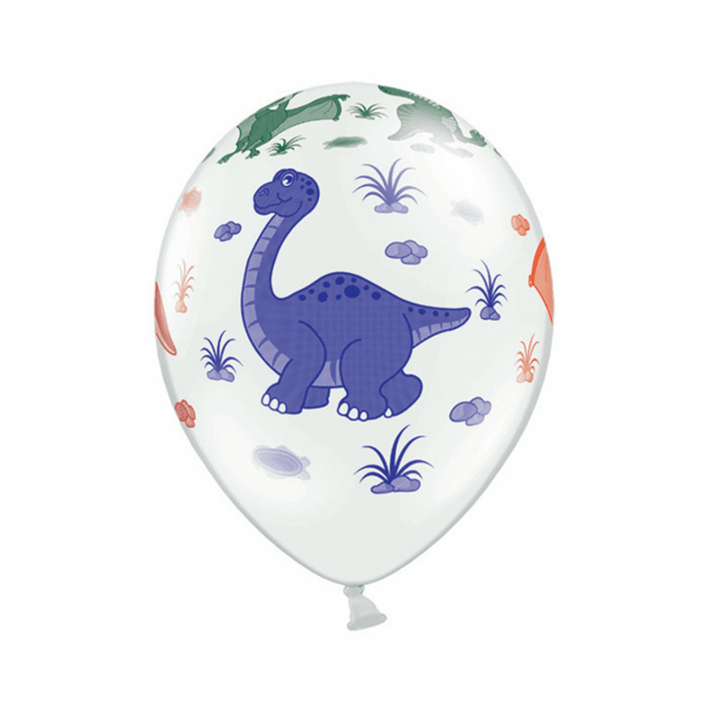 6 Motivballons - Dinosaurier