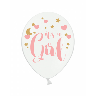 6 Motivballons - It's a Girl | Boutique Ballooons