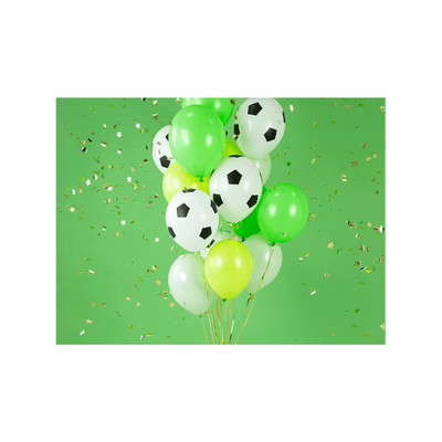 6 Motivballons - Fußball