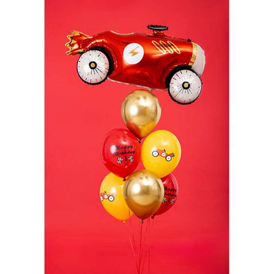 6 Motivballons - 1st Birthday Racing