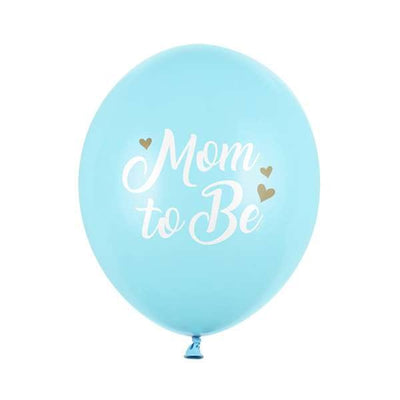 6 Motivballons - Mom to Be - Hellblau | Boutique Ballooons