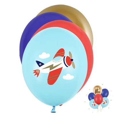 6 Motivballons - Plane | Boutique Ballooons