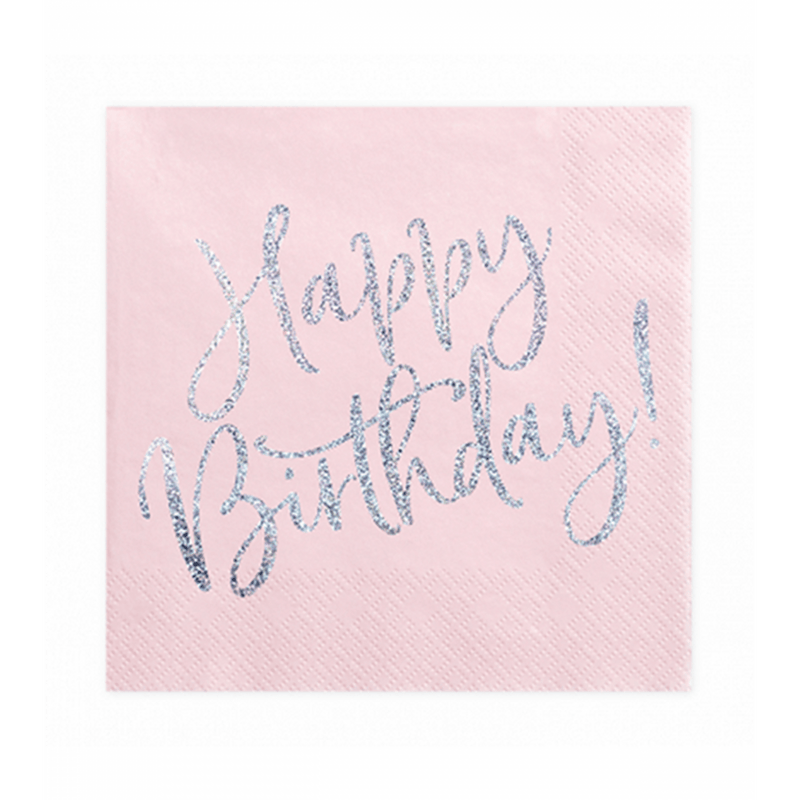 Servietten Happy Birthday Shine