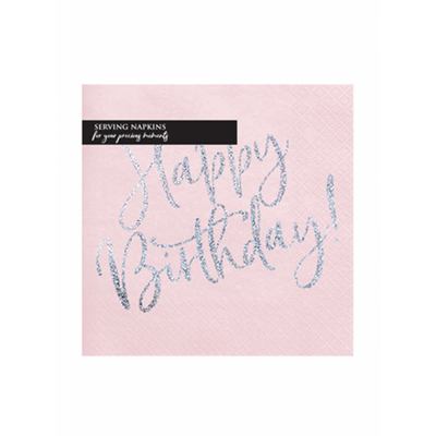 Servietten Happy Birthday Shine