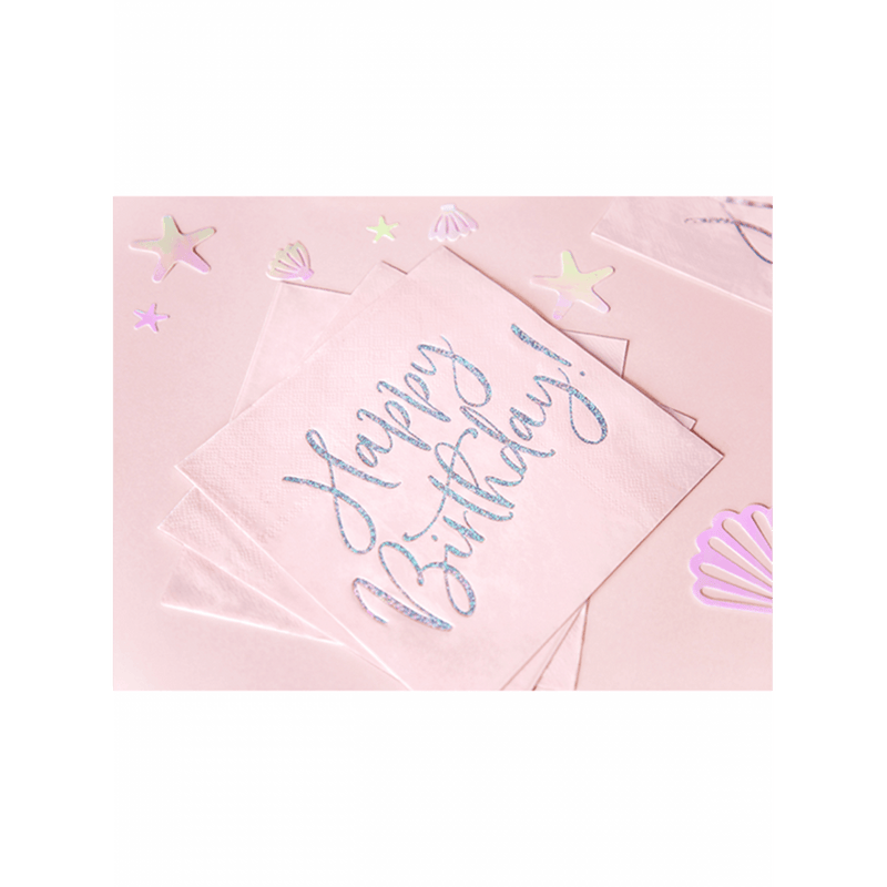 Servietten Happy Birthday Shine