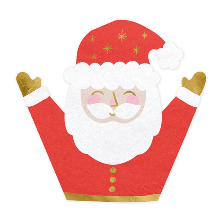Servietten Santa Claus