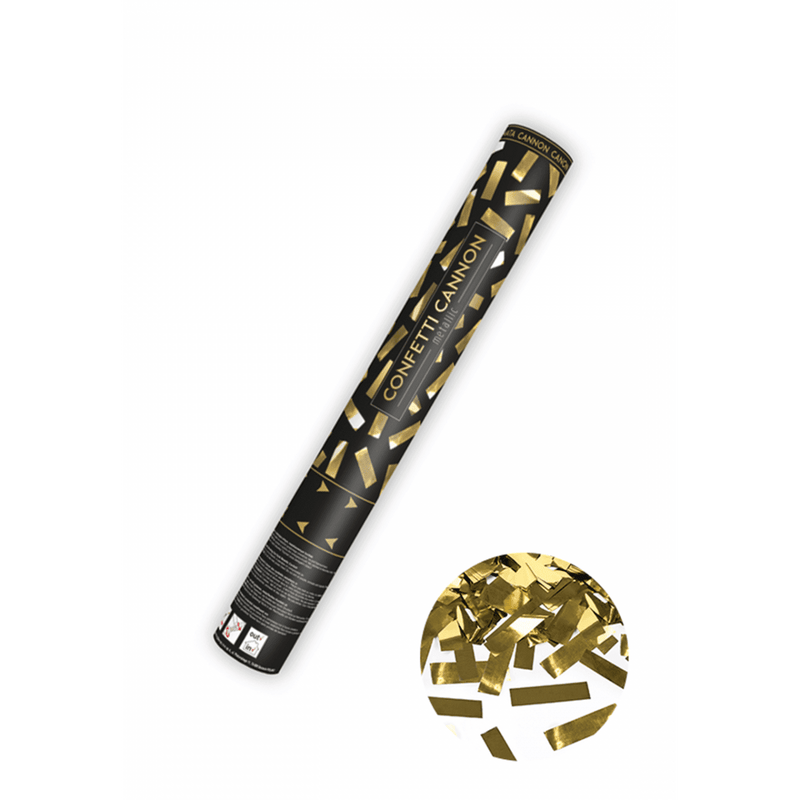 Konfettikanone - Gold | Boutique Ballooons