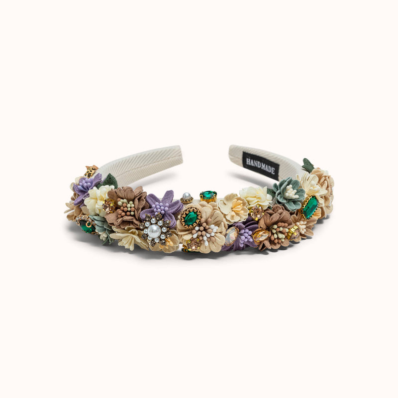 by Vivi. - Haarband Flower Cream