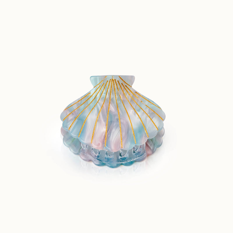 Shell Haarspange blau