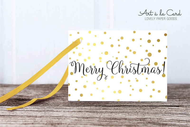Geschenkanhänger: Merry Konfetti M